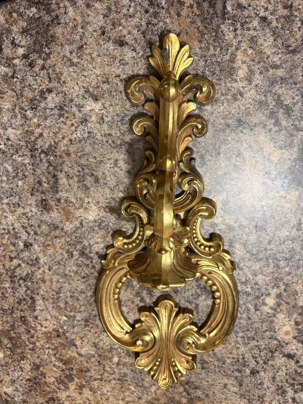 Ornate Gold Wall Sconce Accent - Unbranded